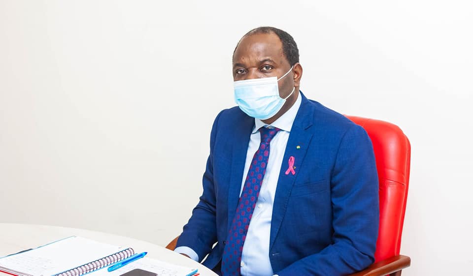 Le ministre du Commerce, Hugues Mbadinga Madiya.