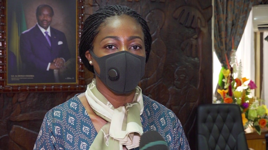 La ministre de la Justice, Erlyne Antonella Ndembet.