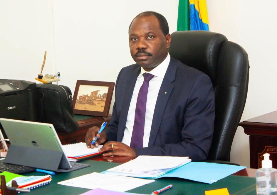 Le ministre gabonais du Commerce, des PME et de l’Industrie, Hugues Mbadinga Madiya.