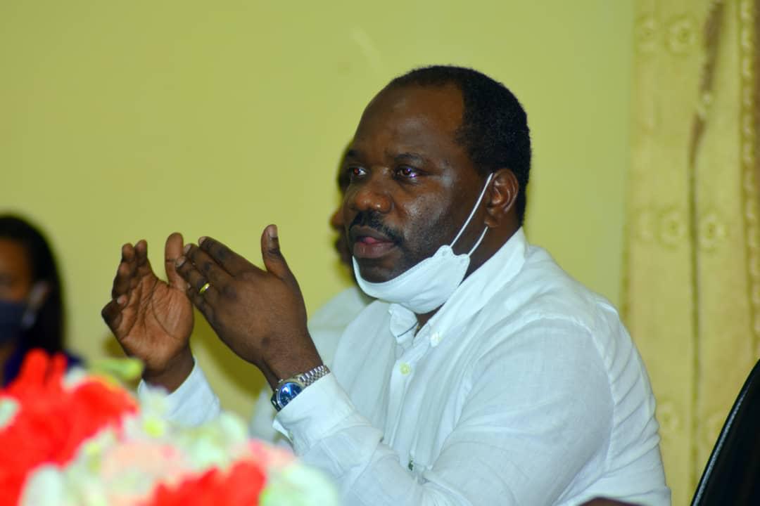 Le ministre du Commerce, Hugues Mbadinga Madiya.