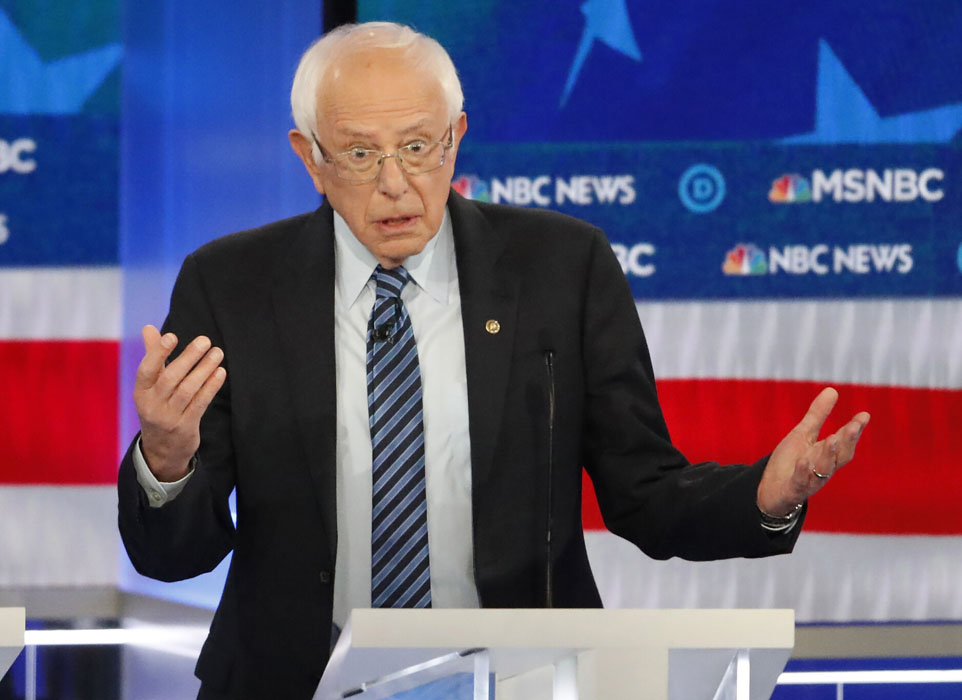 Le sénateur américain Bernie Sanders .