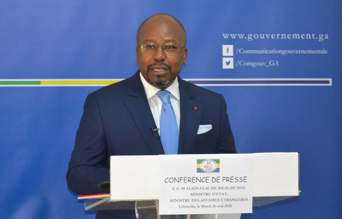 Le ministre d’État en charge des Affaires étrangères, Alain-Claude Bilie-By-Nze.