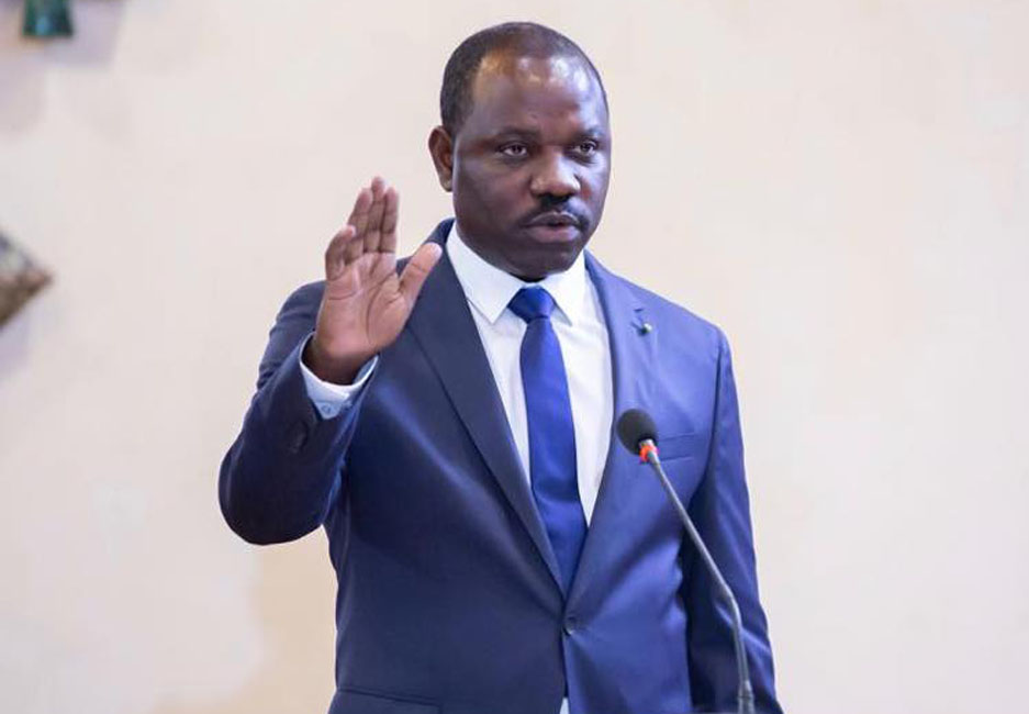 Le nouveau ministre des Transports et des Equipements, Hugues Mbadinga Madiya.