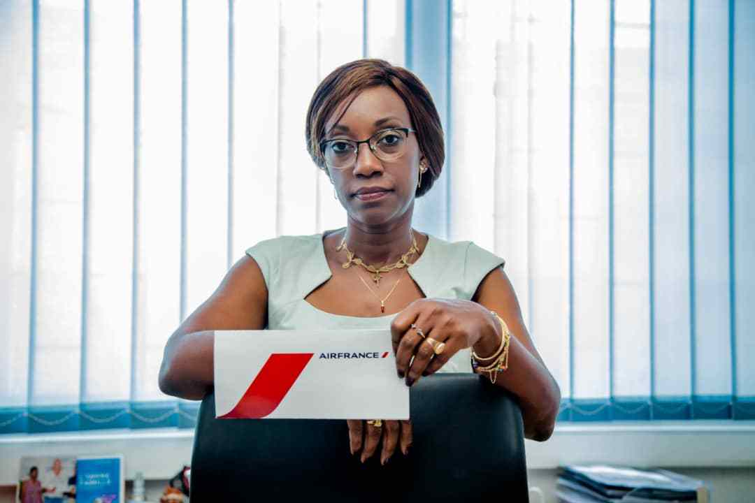 La Directrice Air France au Gabon, Louise Audyll Ongoum.