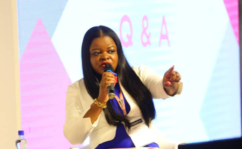 La directrice générale de BGFIBank RDC, Marlène Ngoyi Mvidia.