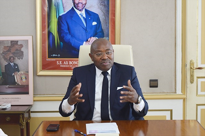 Le ministre d'Etat en charge du Budget et des Comptes publics, Jean Fidèle Otandault.