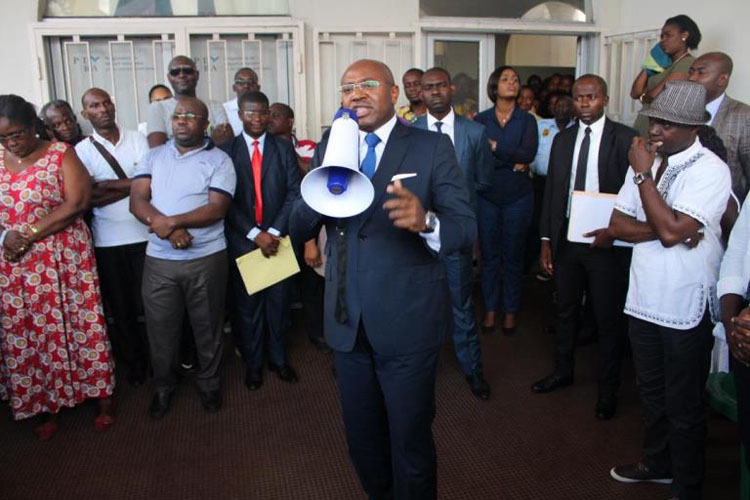 Le ministre d’Etat en charge du Budget et des Comptes publics, Jean Fidèle Otandault .