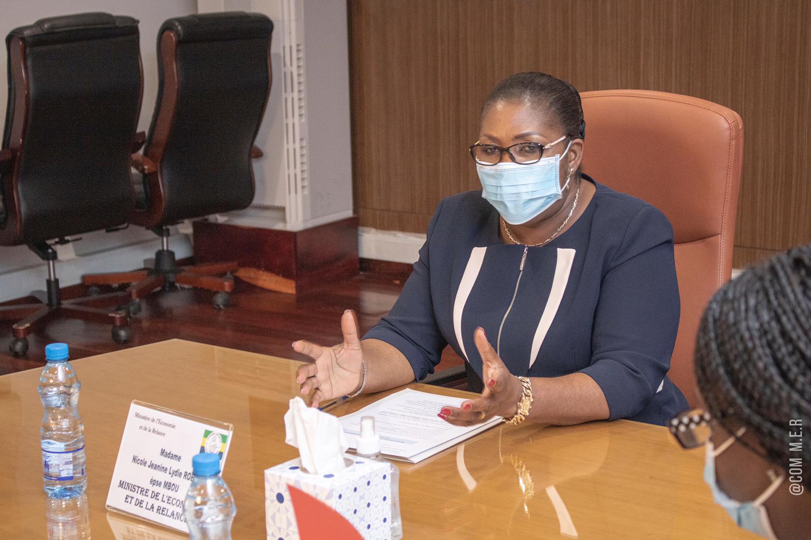 Le ministre de l’Economie et de la Relance, Nicole Jeanine Lydie Roboty Epse. Mbou.