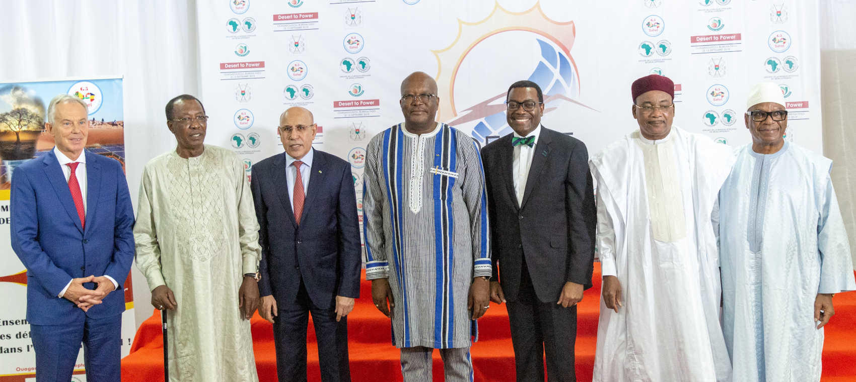 Les chefs d'Etat du G5 Sahel, lors du sommet tenu le 13 septembre 2019, à Ouagadougou, au Burkina Faso, ont apporté un soutien fort à l'initiative Desert to Power (DtP), une initiative de la Banque africaine de développement.
