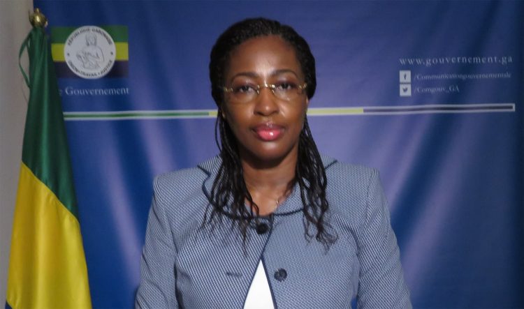 Le ministre de la Justice, Garde des sceaux et Charge des droits de l’homme, Erlyne Antonela Ndembet Damas.