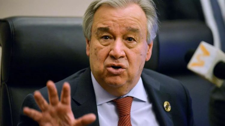 Le Secrétaire général, António Guterres.