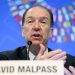 Le président du Groupe de la Banque mondiale, David Malpass.