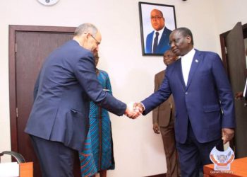 Le Premier ministre, Sylvestre Ilunga Ilunkamba et Mauricio Villafuerte.