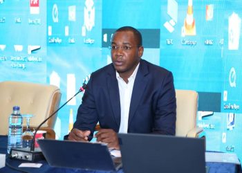 Le président du groupe des négociateurs africains sur le climat, Tanguy Gahouma-Bekale.