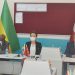 L’ambassadeur de Turquie au Gabon, Nilüfer Erdem Kaygisiz, accompagné du Co-président du Conseil d’affaire Gabon – Turquie, Consul honoraire de la Turquie, Nourredine Bedoui, et du président de la CPG Alain Bâ Oumar, le 16 juin 2021, à Libreville. DR.