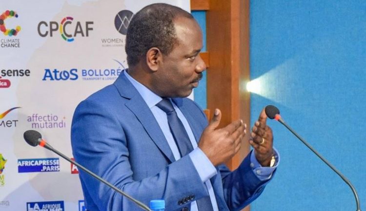 Le ministre du Commerce du Gabon, Hugues Mbadinga Madiya.