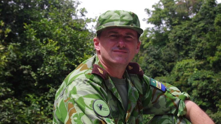 Professeur Lee White, le ministre gabonais de la Forêt, de la Mer, de l'Environnement, chargé du Plan climat.