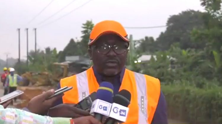 Le ministre en charge des Travaux publics, Léon Armel Bounda Balonzi.