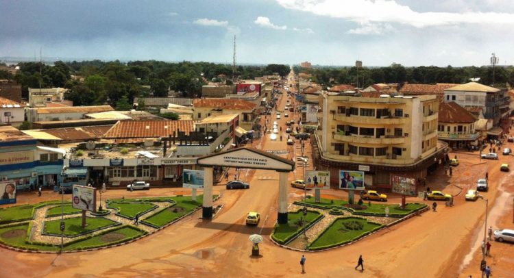 Une vue de Bangui, la capitale de la RCA