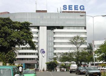 L’immeuble siège de la Société d'énergie et d'eau du Gabon (SEEG) à Libreville. DR.