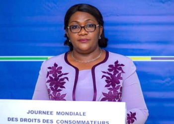 La ministre de l’Economie, Nicole Jeanine Lydie Roboty épse. Mbou.