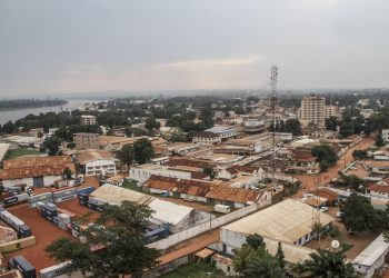 Une vue de Bangui, la capitale centrafricaine