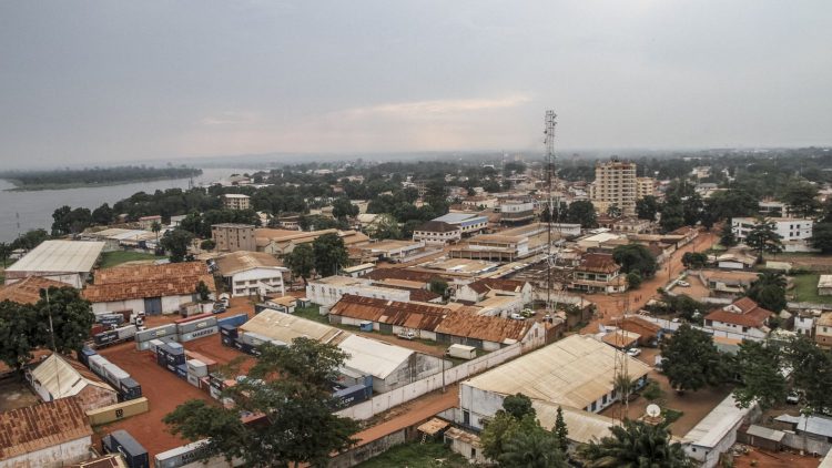Une vue de Bangui, la capitale centrafricaine
