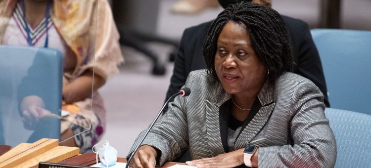 Martha Pobee, Sous-secrétaire générale pour l'Afrique, devant le Conseil de sécurité (photo d'archives).