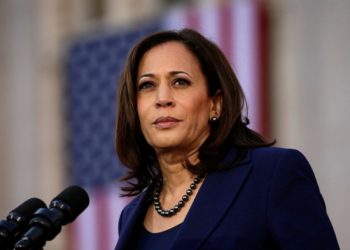 La Vice-présidente Kamala Harris.