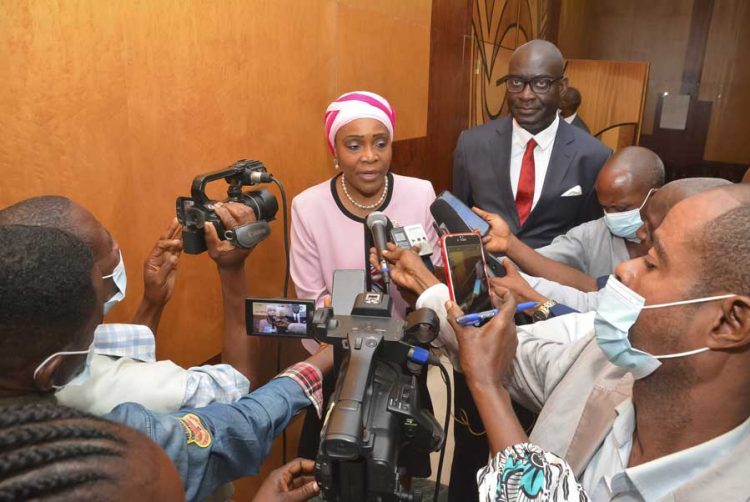 Ingrid Olga Ghislaine Ebouka-Babackas, ministre de l’Economie, du plan, de la statistique et de l’intégration régionale.