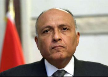 Sameh Shoukry, ministre égyptien des Affaires étrangères et président désigné de la COP27.