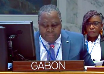 Michel Xavier Biang, ambassadeur et représentant permanent du pays auprès des Nations Unies.