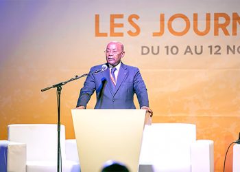 Le ministre d’État en charge de l’Industrie, Pacôme Moubelet Boubeya