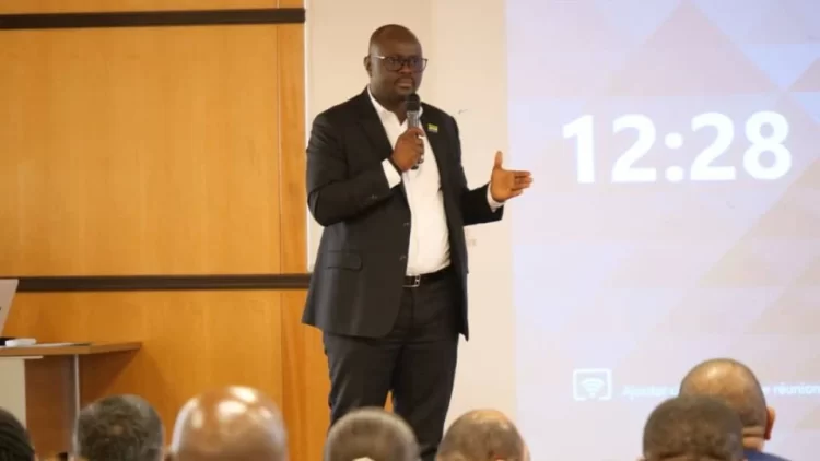 le ministre des Mines, Elvis Ossindji