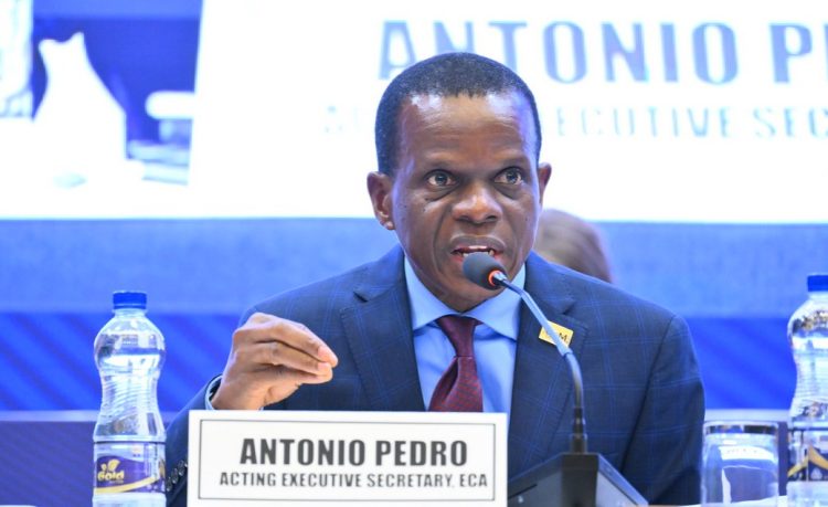 Le Secrétaire exécutif par intérim de la Commission économique pour l’Afrique, Antonio Pedro.
