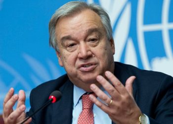 Le Secrétaire général des Nations Unies, António Guterres