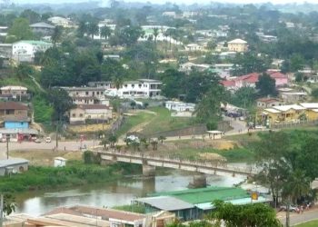 Une vue de la ville de Koulamoutou