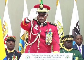 Le général Brice Oligui Nguema