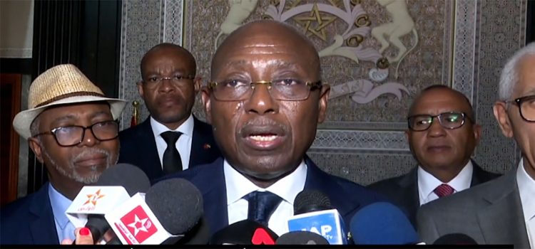 Le président de l’Assemblée nationale de transition de la République du Gabon, Jean-François Ndongou