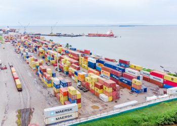 Une vue aérienne du terminal OCT.