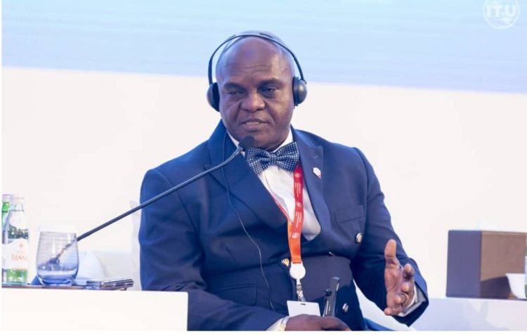 Le ministre de l’Économie numérique et des Nouvelles technologies de l’information, Bonjean Rodrigue Mbanza