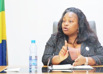 La ministre de l’Éducation nationale, Camélia Ntoutoume-Leclercq.