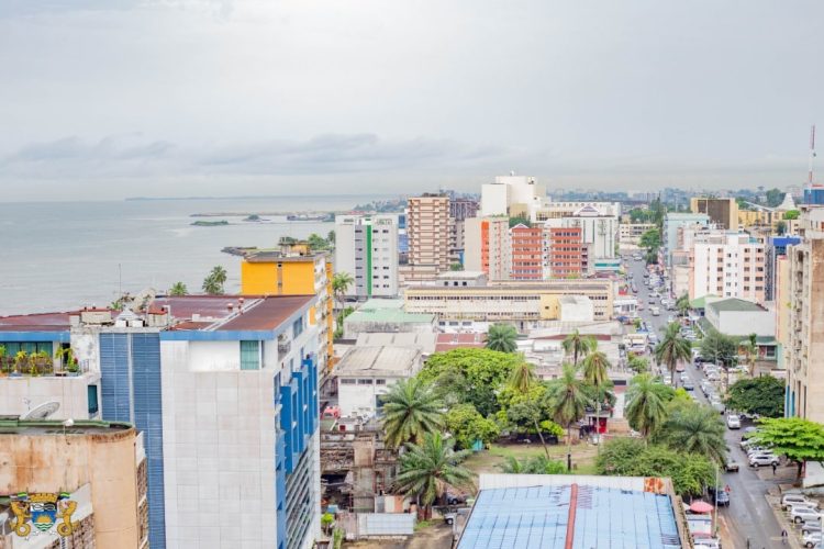 Une vue de la capitale Libreville.