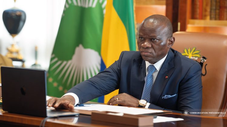 Le chef de l’État gabonais, Brice Clotaire OLIGUI NGUEMA.