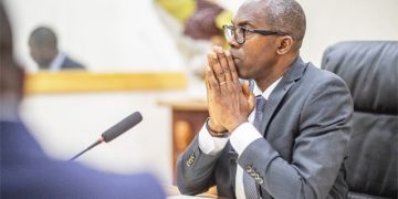 Le ministre de l’Economie, Thierry Minko