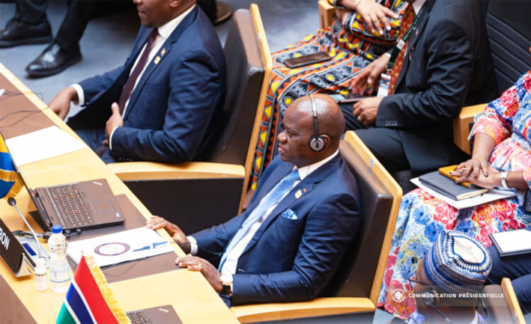 Le chef de l’État, Brice Clotaire OLIGUI NGUEMA