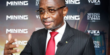 Le ministre des Mines, Sosthène Nguema Nguema