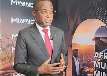 Le ministre des Mines et des Ressources géologiques du Gabon, Sosthène Nguema Nguema