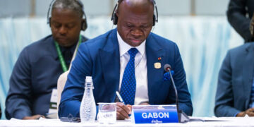 Le président de la République, Brice Clotaire OLIGUI NGUEMA, a pris part aux travaux du Sommet Afrique–Italie.