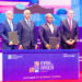 De gauche à droite : Leslie Maasdorp, directeur général de British International Investment, Dr Sidi Ould Tah, président du Groupe de la Banque africaine de développement et président d'Africa50, Alain Ebobissé , PDG du groupe Africa50 et Sérgio Pimenta, directeur général du Fonds d’accélération des infrastructures Africa50 (Africa50 IAF).